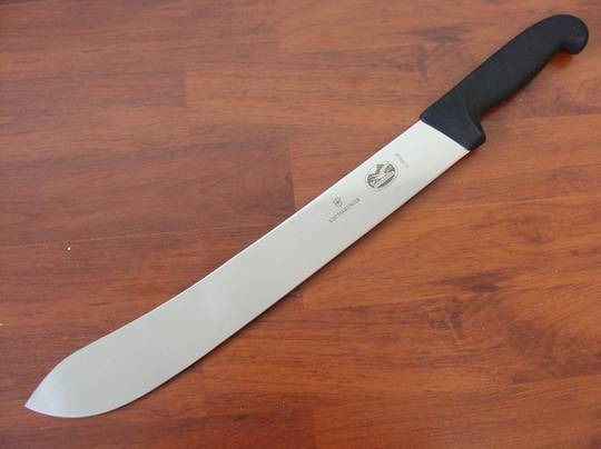 Victorinox Fibrox butcher knife large end 36 cm