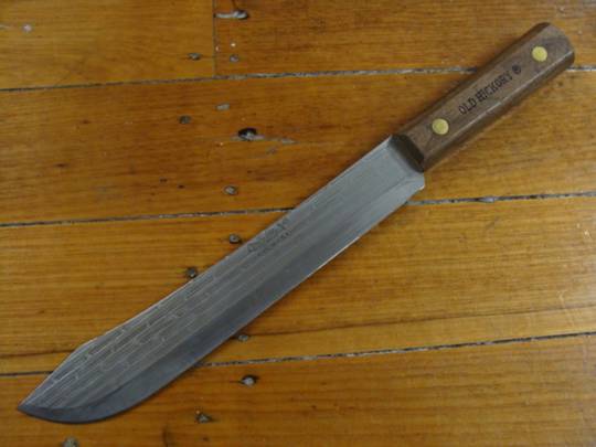 Old Hickory Butcher Knife 10 inch High Carbon Steel Blade (7111)