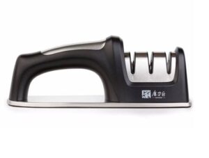 Yaxell Reinforced Black Ceramic Knife Sharpener - 10.5 Honing Rod