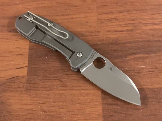 Spyderco Techno - Titanium Handle / XHP Sheepsfoot Blade - C158TIP