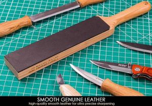 Flexcut 8 x 2 Leather Knife Strop w/ Polishing Compound