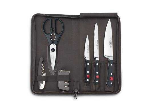 Wusthof Gourmet 7-Piece Traveler Knife Set at Swiss Knife Shop