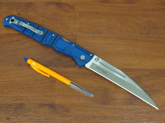 Cold Steel Frenzy II Tri-Ad Lock Knife Black/Blue G-10 (5.5 Satin) 62P2A -  Blade HQ