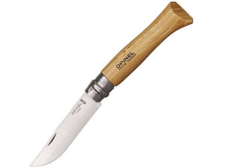 Opinel No. 8 Stainless Steel Folding Knife ‣ Blade Master